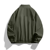 AIDASE  -  Thin Stand Collar Workwear Jacket Men New Spring Autumn Men's Solid Color Coat Zipper Fashion Windproof Bomber Jackets Man aidase-shop