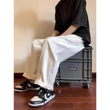 AIDASE  -  Loose Straight Leg Workwear Trousers for ort Men 300 Pou Bla Casual Long Pants Autumn Winter plus Size American Sle aidase-shop