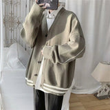 AIDASE  -  Japanese Style Cardigan Sweater Men Autumn Loose Casual Knitwear Streetwear Fashion aidase-shop