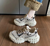 AIDASE  -  Women's Summer New Mesh Breathable Platform Wedge Sneakers Thick Sole Casual Chunky Dad Shoes aidase-shop