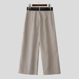 AIDASE  -  Men Wide Leg Pants Patchwork Pleated Joggers Loose Casual Trousers Men Streetwear Fashion Leisure Male Long Pants S-5XL aidase-shop