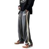 AIDASE  -  Trendy Corduroy Men's Pants Oversize Autumn Casual Pants With Embroidery And Splicing Streetwear For Couples aidase-shop