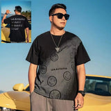 Aidase Men's T-shirt Loose Tops Baggy Oversized Print Male Tees Shirts O Neck Alphabet Cheap Clothes And High Quality Ordinary 5xl Y2k