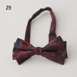 AIDASE  -  12*6CM Luxury Paisley Bow Ties For Men Adult Gray Brown Floral Soft Bowties Wedding Party Groom Formal Butterfly Shirt Accessory aidase-shop