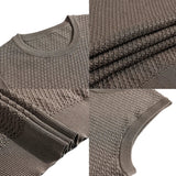 AIDASE  -  Men's Summer Sleeveless Vest  Breathable Mesh-Knit Fabric  Textured Crew Neck  Relaxed Fit  Casual Versatile Styling aidase-shop