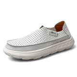 AIDASE  -  New Men's Casual Shoes Fashion Comfortable Men's Shoes High Quality Leather Men Driving Shoes Handmade Flat Shoes Size 46 aidase-shop
