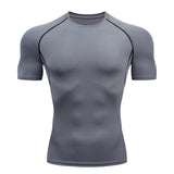 Aidase Sport T Shirt Men Quick Dry Short Sleeve Sport Tee Tops Gym Fitness Compression Shirt Training Running T-Shirt Men Rashgard aidase-shop