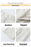 AIDASE  -  American High Street Spring Trendy Loose Casual Work Pants for Men Straight Leg Clean Fit Long Trousers Street Sle aidase-shop