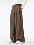 AIDASE  -  New Hot Sale Of The Season Men's Loose Casual Pants Korean Style Versatile Thin Hanging Wide Leg Floor-Length Summer Long Trouse aidase-shop