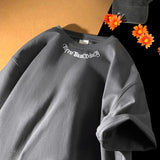 Aidase Men's Oversized T-shirts White Cotton T Shirt 5XL for Men Casual Summer Wear Letter Fashion  Print Neck Tee Shirts Men Clothing