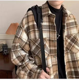 AIDASE  -  Casual sports fashion spring and autumn Japanese and Korean lapel jacket autumn boys woolen internet celebrity couple jacket aidase-shop