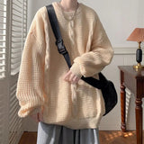 AIDASE  -  Twist Round Neck Sweater and Sweater for Men Trendy Brand Lazy Style Retro Top aidase-shop