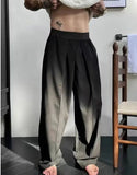 AIDASE  -  Loose Wide Leg Pants for Men Casual Fashion Urban Style Polyester Fabric Four Seasons Suitable Pure Color Micro Stretch aidase-shop