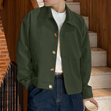 AIDASE  -  Men Jackets Patchwork Lapel Long Sleeve Zipper Casual Male Thin Coats Streetwear Loose Fashion Men Outerwear S-5XL aidase-shop
