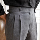 Aidase Ropa Hombre Casual Club Gray Short Pant Men Suit Short Mens Short Men Pantalones Homme Summer Thin High Waist Shorts British aidase-shop