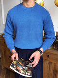 AIDASE  -  Leisure Knitting Sweaters For Mens Fall Winter Casual Texture Knit Bottoming T Shirt Fashionable Solid Color Crew Neck Sweater aidase-shop