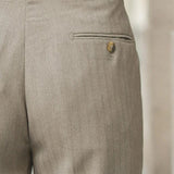 AIDASE  -  New Business Men Luxury Naples Suit Pants Casual Premium Striped Gentleman Dress Pants Commercial Parisian Style Chic Trouser aidase-shop