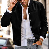 AIDASE  -  Fashion Casual Jacket Men'S Breathable Solid Color Lightweight Jacket Casual Fashion Zip Up Coat 3 Pockets Ropa Hombre