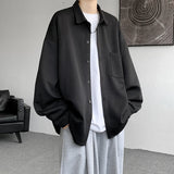Aidase Autumn Japanese Style Oversized Harajuku Shirt Men Casual Loose Blouse Plus Size 5XL-M All Match Fashion Streetwear Male Clothes