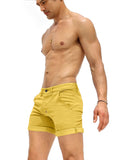 AIDASE  -  Men's Tight Short Shorts Zipper Stretch Slim Men's Shorts Sports Casual Jeans Summer Shorts Gym and Fitness Training Trousers aidase-shop