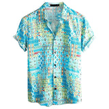 AIDASE  -  Men'S Beach Casual Short Sleeved Shirt Casual Shirt Men'S Short Sleeved Shirt Hawaii Short Loose Regular Fit Casual Men'S Shirt aidase-shop
