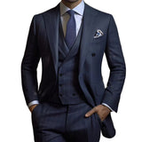 AIDASE  -  Business Men Suit Classic Cotton Wedding Men's Suit New Slim Fit 3-Pieces Tailor-Made Groom Formal Occasions Size Customized aidase-shop