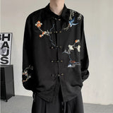 AIDASE  -  New Button Men's Shirt Spring 2025 Long Sleeve Contrast Color New Loose Casual Male Tops Single Breast aidase-shop