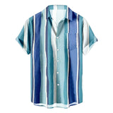 AIDASE  -  Loose Regular Fit Men'S Long Sleeve Shirt Men'S Summer Short Sleeve Hawaiianss Regular Fit Button Down Shirts Ropa Hombre aidase-shop