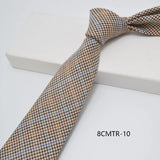 AIDASE  -  British Style Fashion TR Fabric Plaid Neck Ties For Men Formal Brown Khaki Wool Clip Tie Luxury Soft Free Knot Lazy-tie Cravat aidase-shop