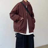 AIDASE  -  Unsiex Jacket New Spring Autumn Japanese Vintage Harrington Flight Jacket For Men Loose Vintage Stand Collar Outerwear Coat aidase-shop