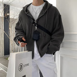 Aidase Winter Thickened Sweater Cardigan Men Warm Zipper Knitted Sweater Coat Men Korean Loose Cardigan Sweater Men Jumper Clothes aidase-shop