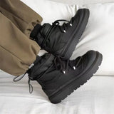 AIDASE  -  Men's Snow Boots Fashion Casual Bakers Shoes Autumn and Winter Fur-Lined Thickened Warm Mid-Calf Cotton Shoes Thickened aidase-shop