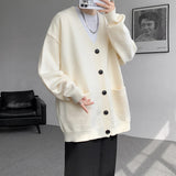 39.82Aidase Plus Size 8XL-M Korean Style V-neck Cardigans Men Pocket Design Simple Sweater Autumn New Popular Male Casual Daily Knitted Coat aidase-shop
