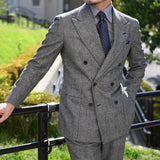 AIDASE  -  Classic Business Men's Suit Wedding Suits Comfort 2-Pieces Stripe Tailor-Made Groom Groomsman Formal Occasions Size Customized aidase-shop