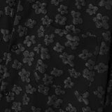 AIDASE  -  Men Shirt Flower Jacquard Loose Korean Style Lapel Short Sleeve Men Clothing Streetwear Fashion Casual Shirts S-5XL aidase-shop