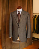 Aidase Brown Men Suit One Piece Business Blazer Single Breasted Plaid Stripes Wedding Groom Formal Work Wear Party Causal Tailored aidase-shop