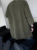 AIDASE  -  Summer Men's T-shirts 260G Thick Cotton Oversized Tee Y2K Retro Streetwear Unisex Tops Big Size Distreessed Loose Ripped Tshirts aidase-shop