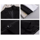 AIDASE  -  Autumn Winter New Fashion Men's Solid Color Trendy Casual Business Simple Basic Long Sleeve Suit Coats Male Blazers Clothes Tops aidase-shop