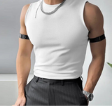 =Aidase Tops Korean Style New Men's Double-sided Suede Casual O-neck Vests Fashion Solid Simple Sleeveless Tank Tops S-5XL aidase-shop