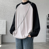 AIDASE  -  Spring Autumn New Casual Sweatshirts Men Harajuku Loose Streetwear Hoodies Male O-Neck Patchwork Pullover Hoody Plus Size M-8XL aidase-shop