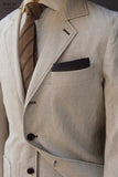 AIDASE  -  Casual Men's Suit 3 Pieces Blazer Vest Pants Bow Collar Single Breasted Buckle Wedding Bussiness Work Wear Costume Size Color aidase-shop