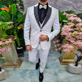 AIDASE  -  Blazer Suit For Men 2 Piece Outfit Set Suits High Quality Pants Mens Clothing Wedding Tuxedo Jackets Tailor-made Beige coat aidase-shop