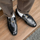 AIDASE  -  Men's Genuine Leather Loafers Handmade Casual Shoes High Quality Moccasins Slip on Walking Flats Versatile Male Business Shoes aidase-shop