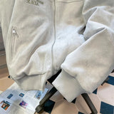 Aidase American High-end Hiphop Cool Suede Jacket for Men Women Autumn Winter Trend High Street Bomber Jacket Baseball Uniform Jacket aidase-shop