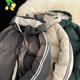 Aidase Autumn Winter Korean Fashion Trend Hooded Cotton-Padded Jacket Men Casual Loose Thick Warm Parka Coat Winter Puffer Jacket Men aidase-shop