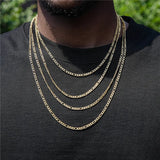AIDASE  -  6 mm Stainless Steel Men Figaro Chain Necklace Silver Color Basic Chain Necklace For Women Hip Hop Jewelry Party Accessories aidase-shop