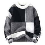 Aidase Round Collar Crewneck Long Sleeve Thick Knitwear Original Autumnr and Winter Pullover Man Casual Y2k Knitted Sweaters for Men aidase-shop