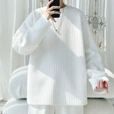 AIDASE  -  Long-sleeved T-shirt Men's Autumn Trendy Inner Wear Loose Casual Handsome Base Shirt Top aidase-shop