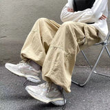 Aidase Japanese Men's Y2K Vintage Casual Cargo Baggy Wide Leg Pants Sweatpants Hip Hop Track Pants Men Harajuku Korean Style