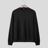 AIDASE  -  Men Hoodies O-neck Long Sleeve Streetwear Loose Casual Male Sweatshirts 2025 Fashion Solid Color Men Clothing Pullovers aidase-shop